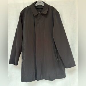 Calvin Klein men’s black coat/jacket.Zip/snap-buttons,removable lining.Size XXL.